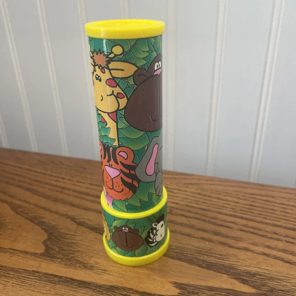 Vintage Kaleidoscope Jungle Animals Giraffe Tiger Zebra Elephant Lion